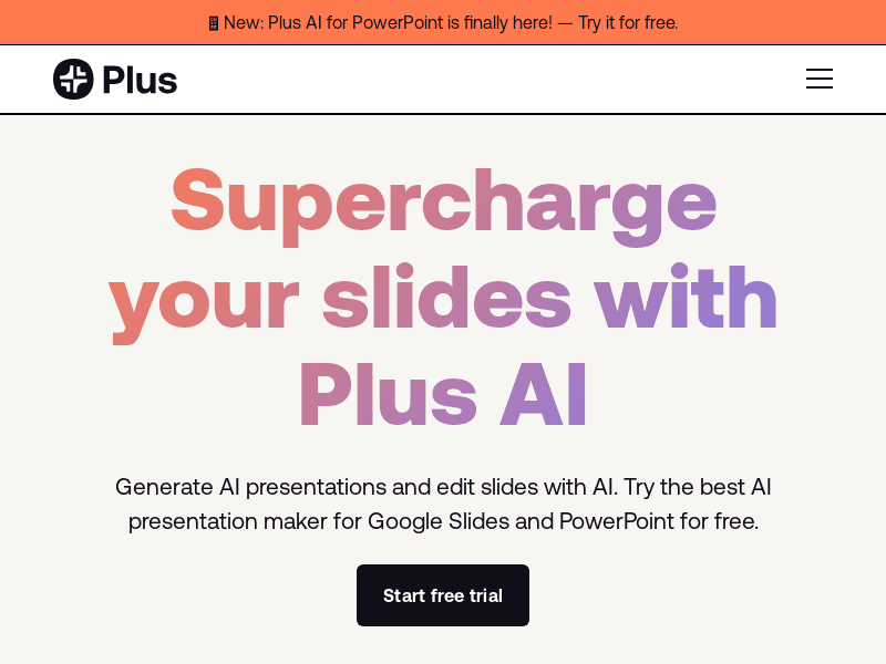 image: Boost Your Presentations with Plus AI