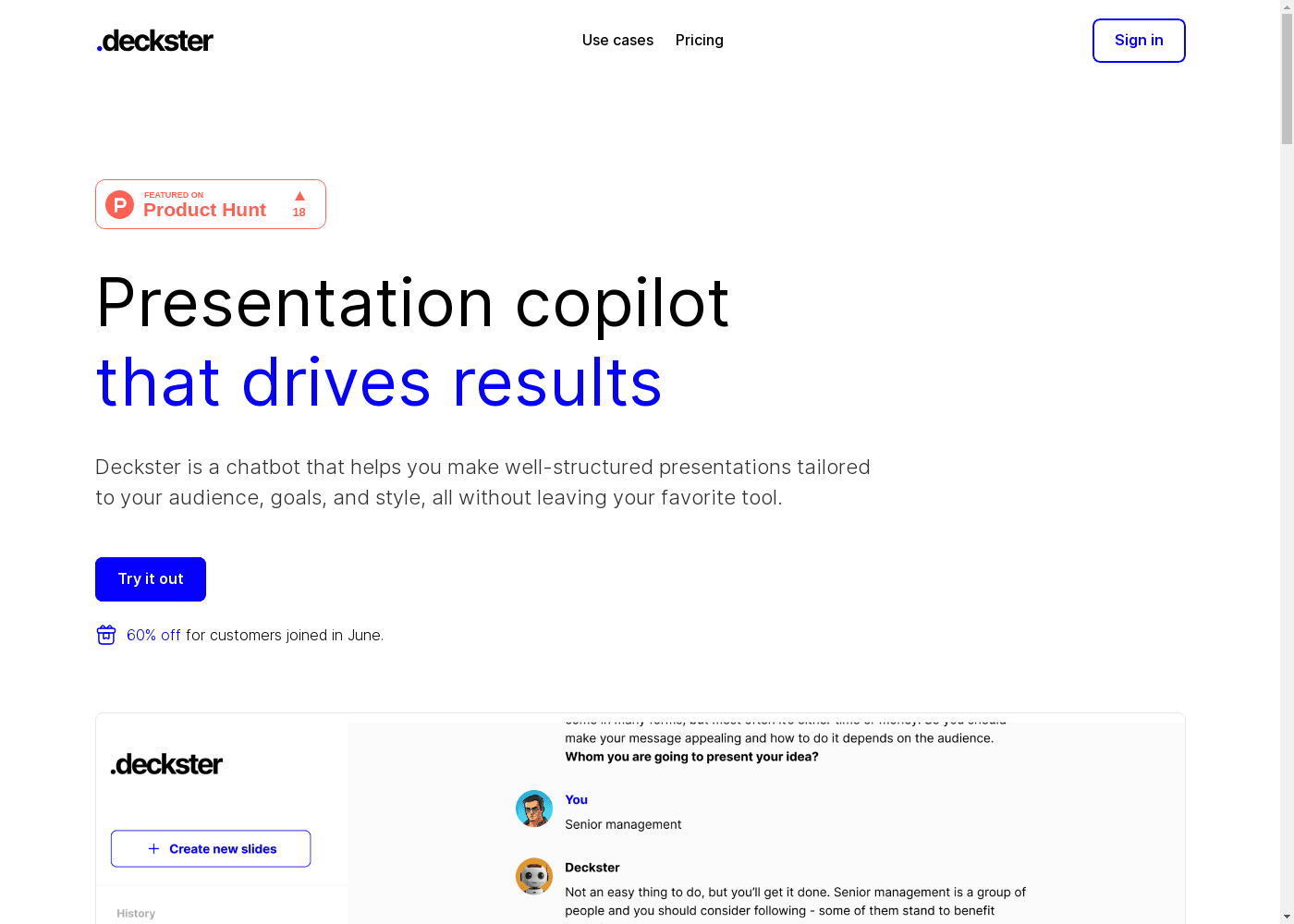 image: Deckster | AI-Powered Presentation Assistant for Impactful Presentations