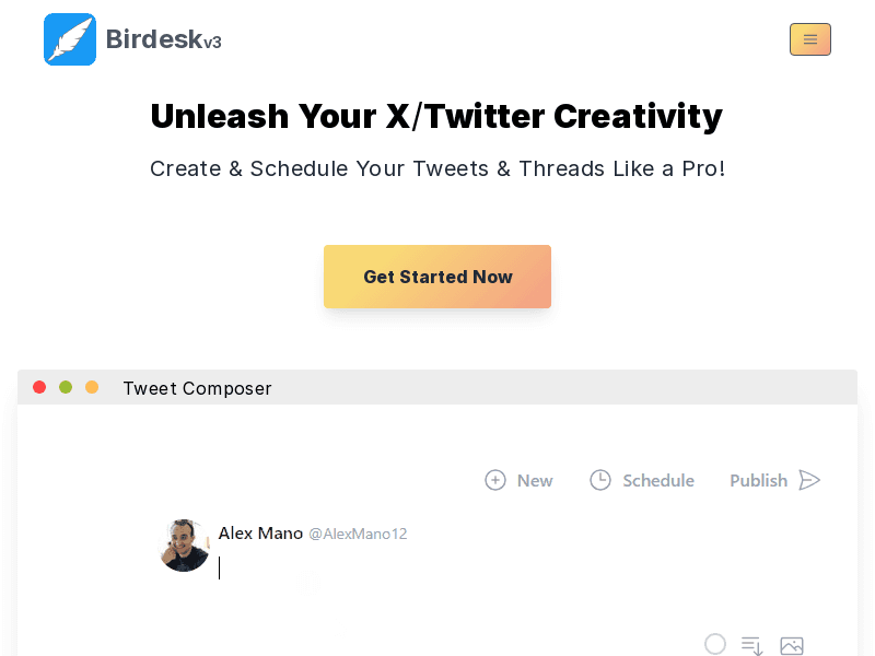 image: Birdesk - Advanced Twitter Content Scheduler