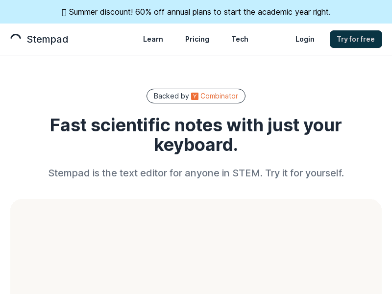 image: Stempad: The Fast Text Editor for STEM Professionals