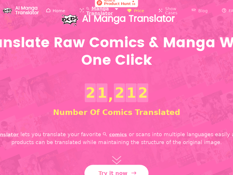 image: AI Manga Translator - Effortless Multi-Language Manga Translation