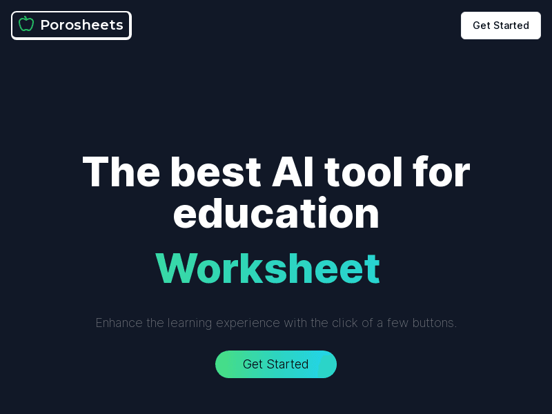 image: Porosheets: Transforming Education with AI