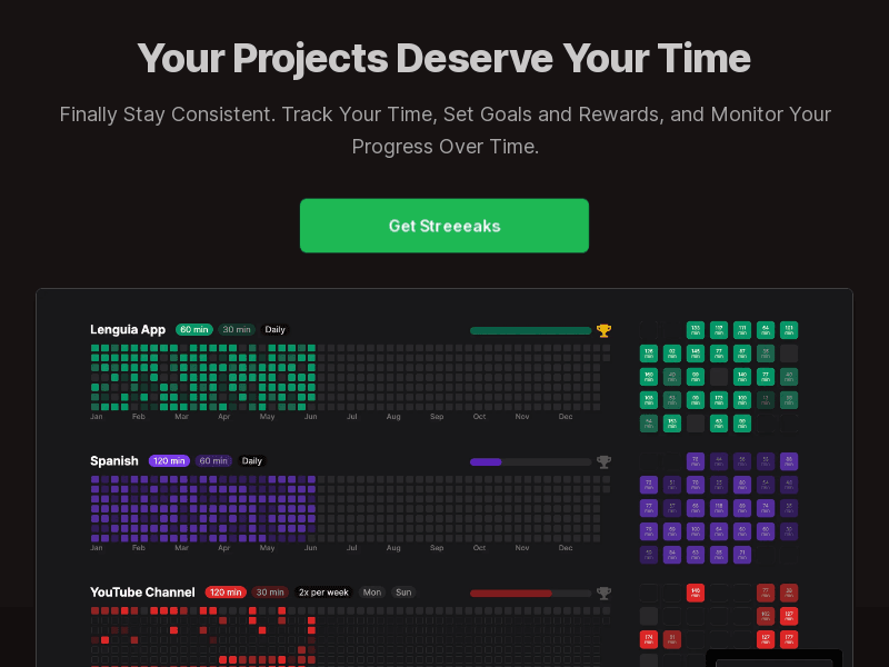 image: Streeeaks - Time Tracker for Consistent Progress