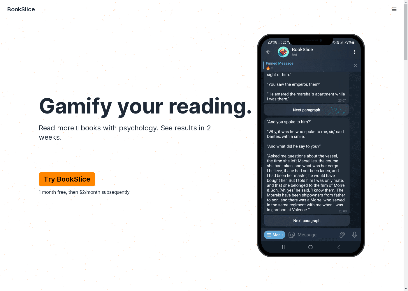 image: BookSlice - Accelerate Your Reading with Gamification & AI