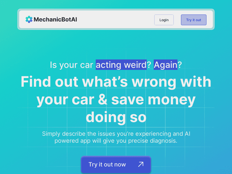 image: MechanicBotAI | AI-Powered Car Diagnosis for Effortless Maintenance