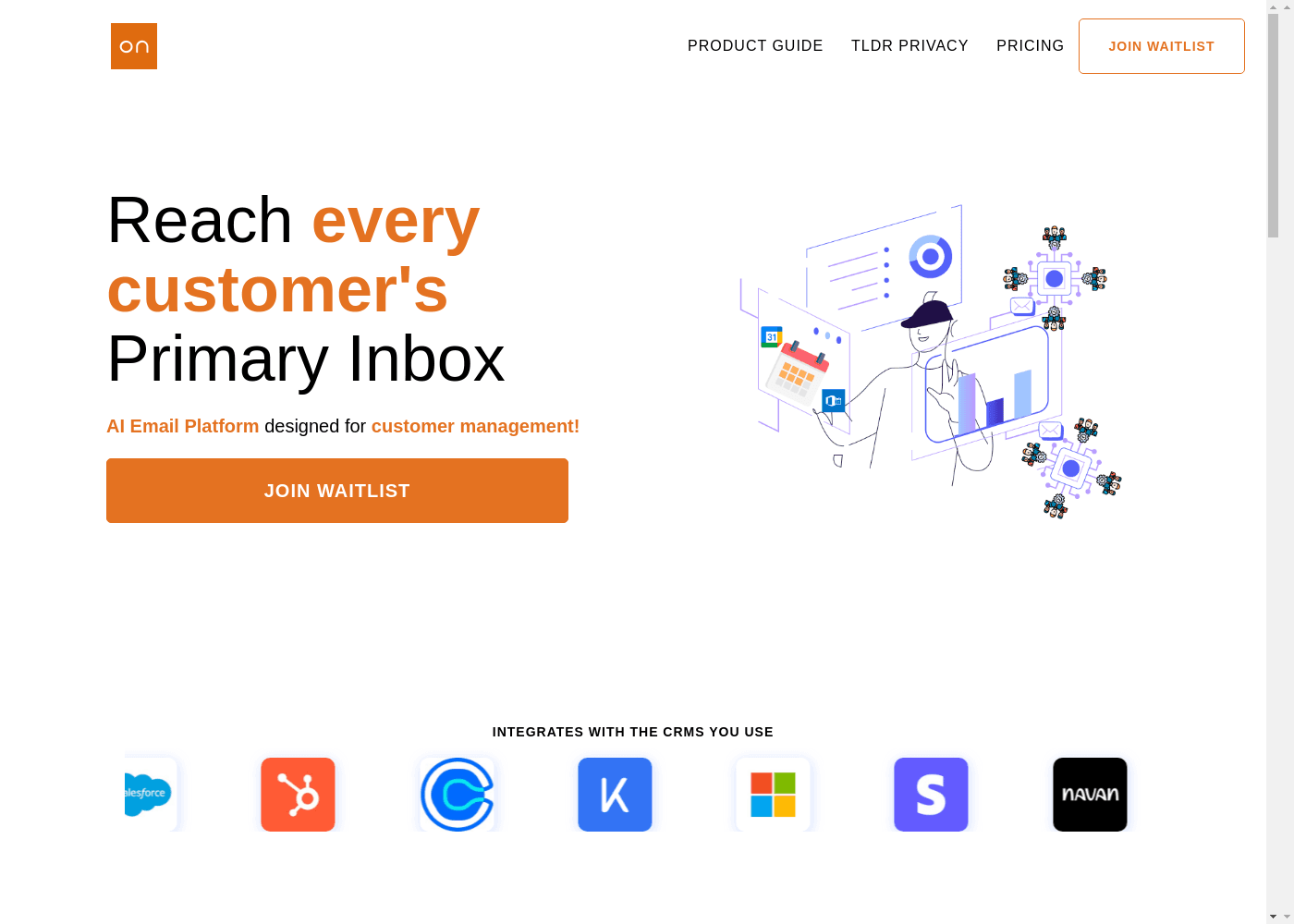 image: Onboard Email | Leading AI-Powered Customer Management Email Platform | Ensure Your Emails Hit the Primary Inbox