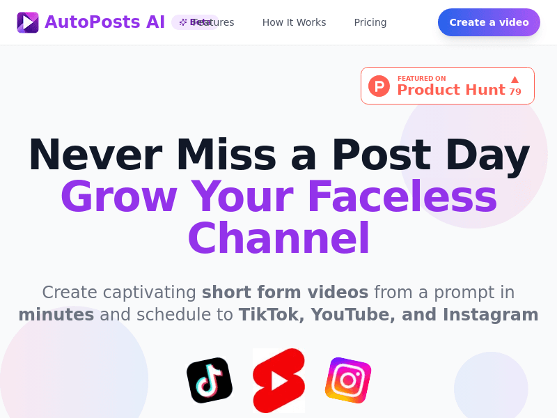 image: AutoPosts AI - Craft Engaging Short-Form Videos in Minutes